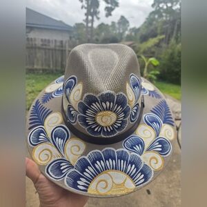Mexican Hand Painted Artisan Hat